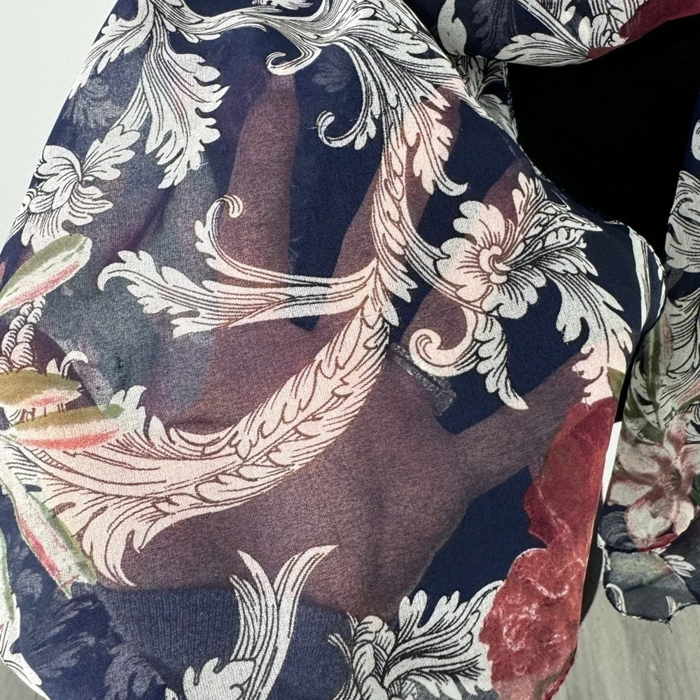 Floral Sheer Women’s Lightweight Scarf 16x62